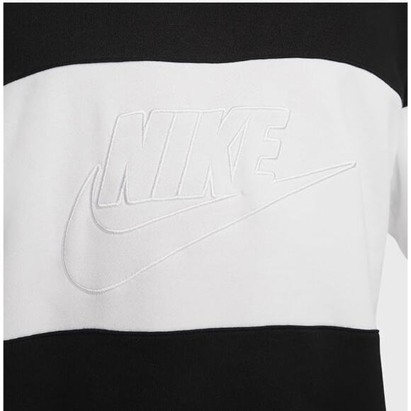 (S) NWT $70 Nike Club Men's French Terry Color-Blocked Crew Size Small - Picture 2 of 6